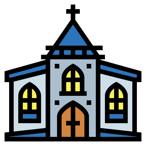 Церковь Smalllikeart Lineal Color иконка