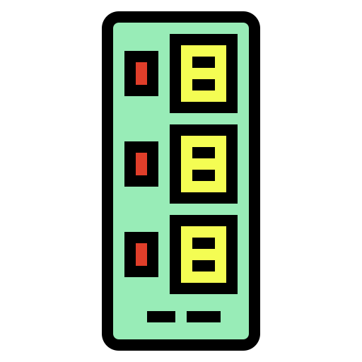 電源コード Smalllikeart Lineal Color icon