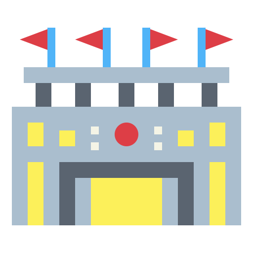 Stadium Smalllikeart Flat icon