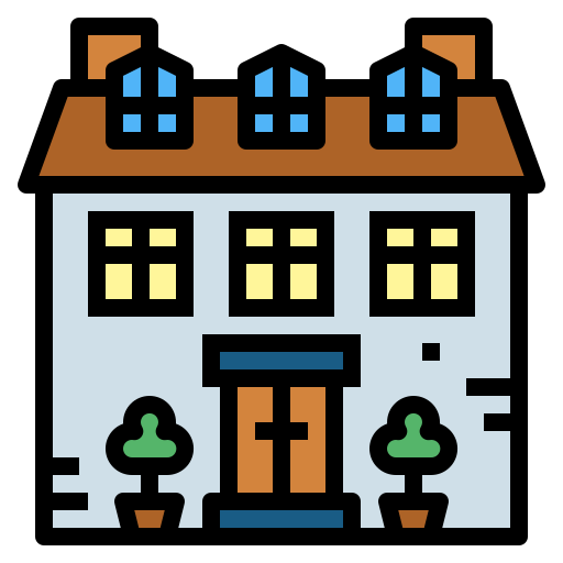 дом Smalllikeart Lineal Color иконка