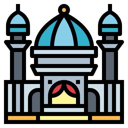 モスク Smalllikeart Lineal Color icon