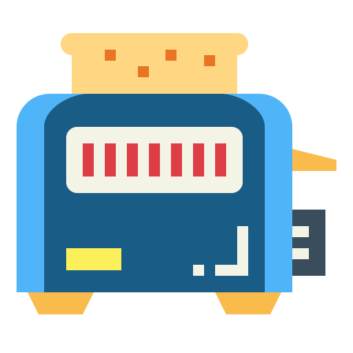 Toaster Smalllikeart Flat icon
