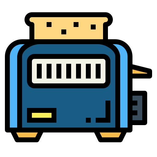 toaster Smalllikeart Lineal Color icon