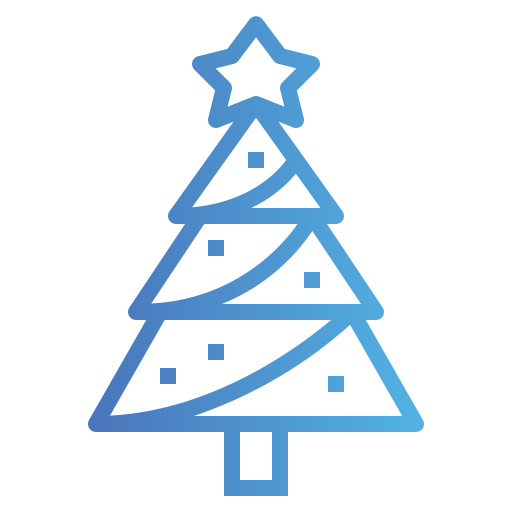 árbol de navidad Smalllikeart Gradient icono
