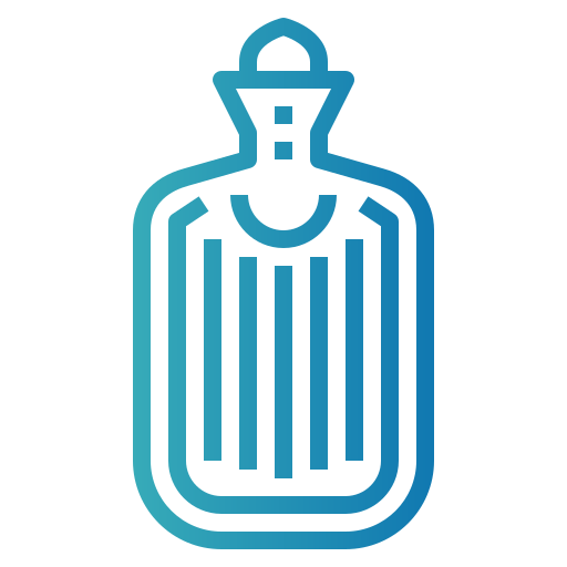 heiße wasserflasche Smalllikeart Gradient icon