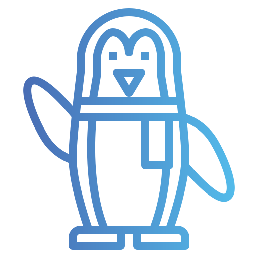 pinguim Smalllikeart Gradient Ícone