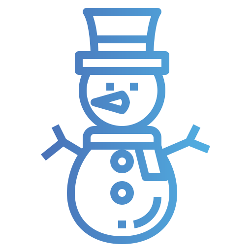 Snowman Smalllikeart Gradient icon