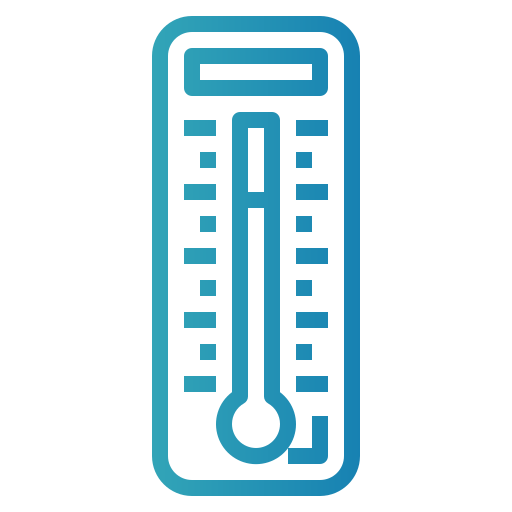 Thermometer Smalllikeart Gradient icon