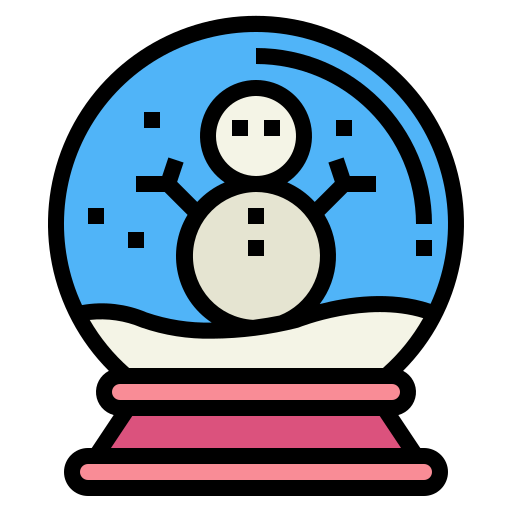 Śnieżna kula Smalllikeart Lineal Color ikona