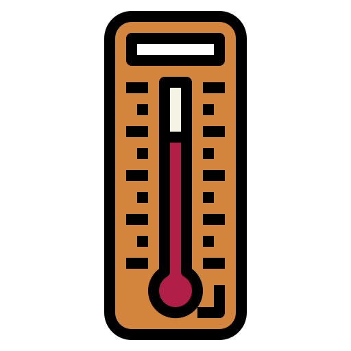 termómetro Smalllikeart Lineal Color icono