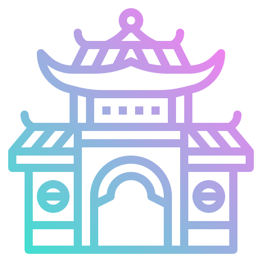 中国の寺院 photo3idea_studio Gradient icon
