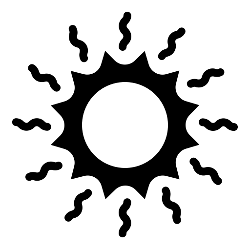 Жаркая погода Generic Glyph иконка