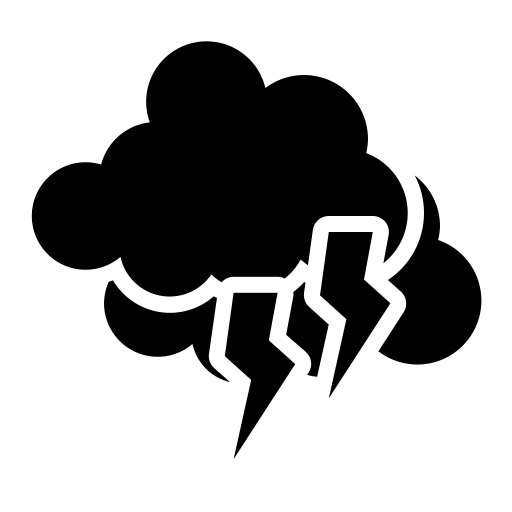 trovão Generic Glyph Ícone