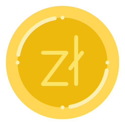 zloty Iconixar Flat icono