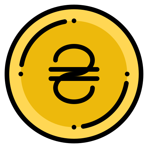Hryvnia Iconixar Lineal Color icon