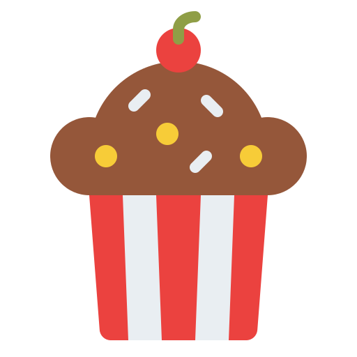 cupcake Iconixar Flat icoon