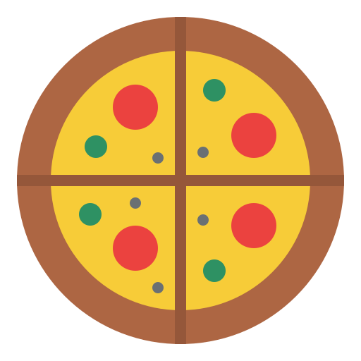 pizza Iconixar Flat ikona