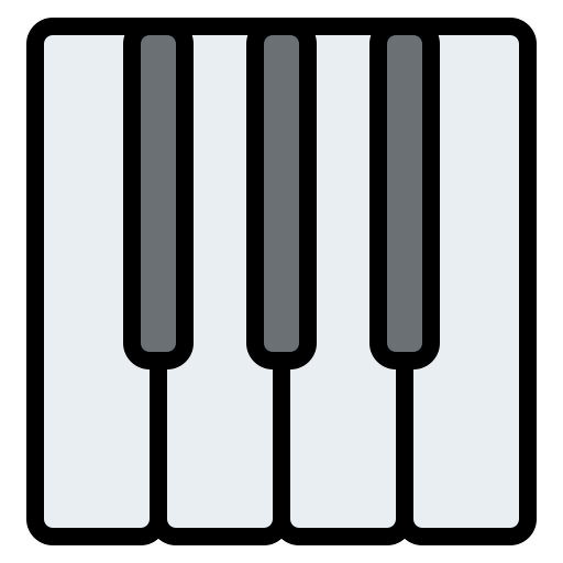 pianoforte Iconixar Lineal Color icona