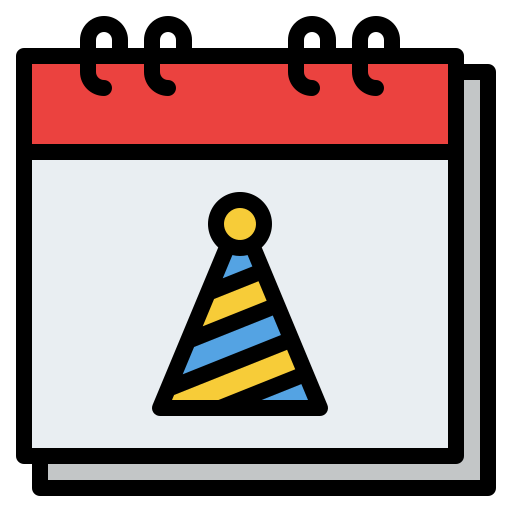 Calendar Iconixar Lineal Color icon