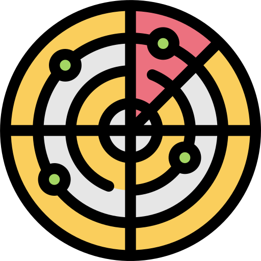 レーダー Generic Outline Color icon
