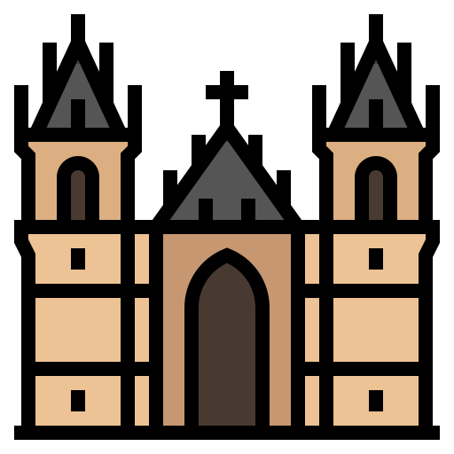 kościół Generic Outline Color ikona