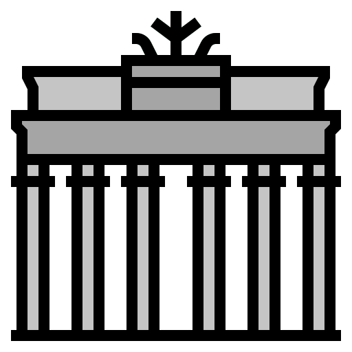 브란덴부르크 문 Generic Outline Color icon