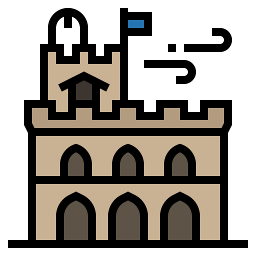Town hall Generic Outline Color icon
