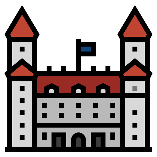 zamek w bratysławie Generic Outline Color ikona
