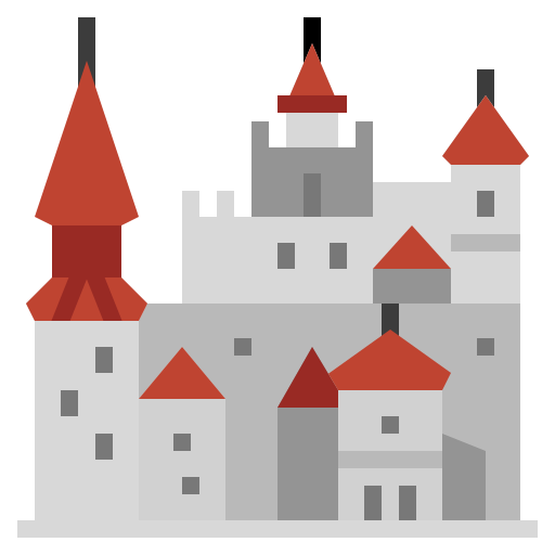 zamek w branach Generic Flat ikona