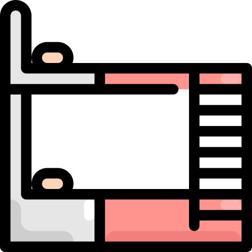 etagenbett Generic Outline Color icon