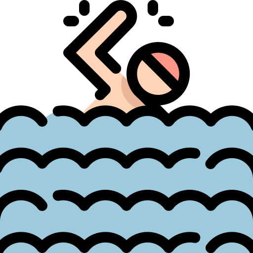 pływanie Generic Outline Color ikona