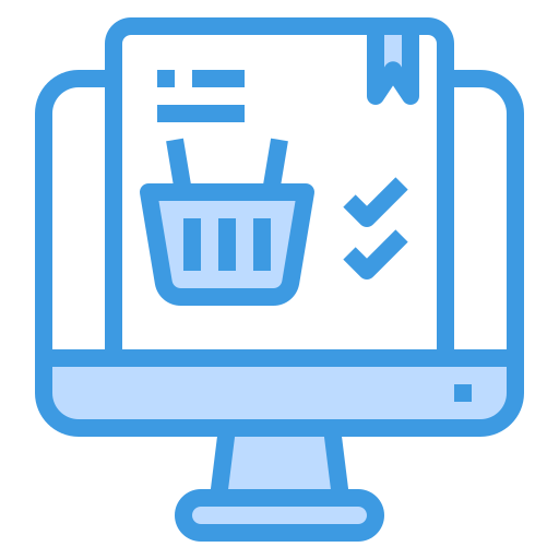 Online shop itim2101 Blue icon