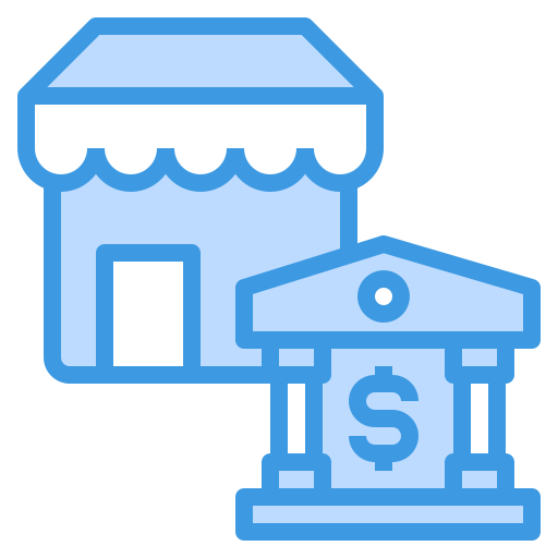 Mobile banking itim2101 Blue icon