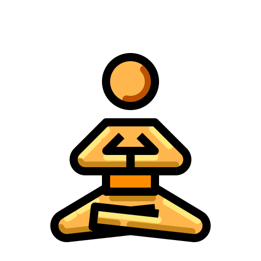 meditación PMICON Lineal color icono