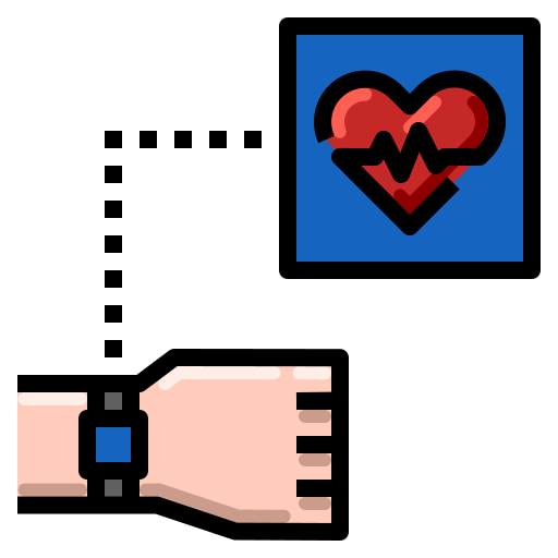 Heart rate PMICON Lineal color icon