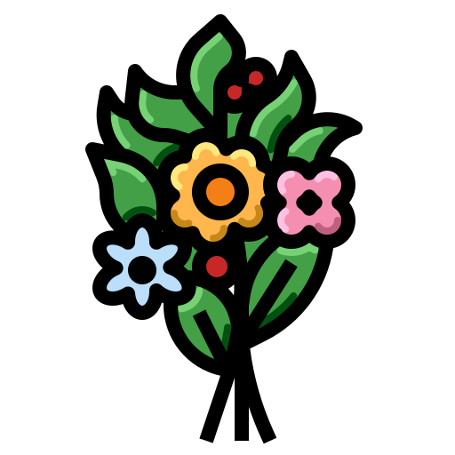 꽃 PMICON Lineal color icon