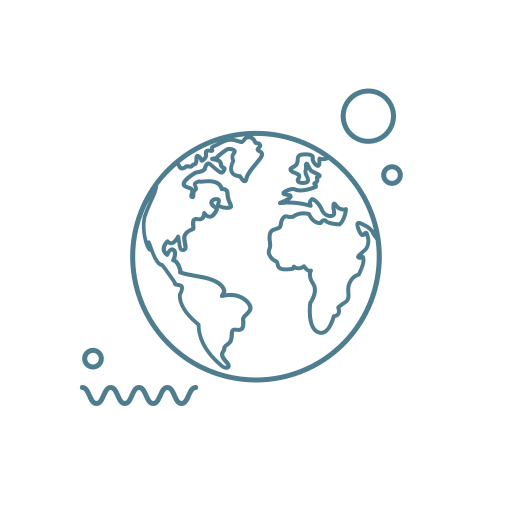 Earth Generic Thin Outline icon