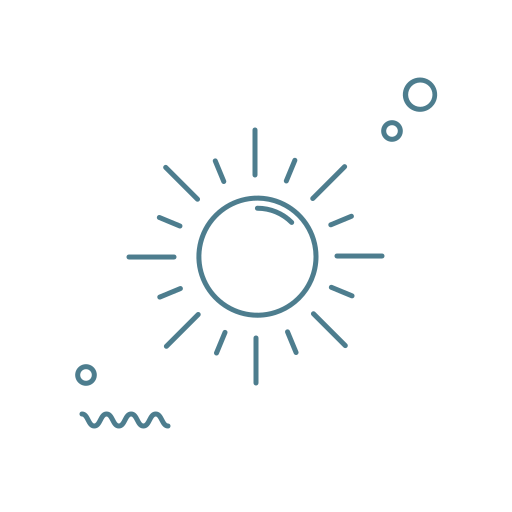 太陽 Generic Thin Outline icon