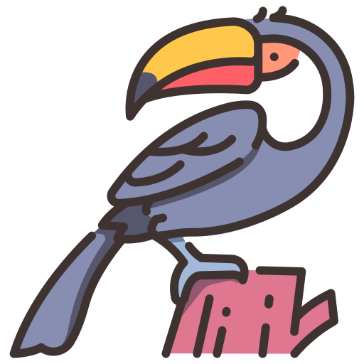 Toucan MaxIcons Lineal color icon