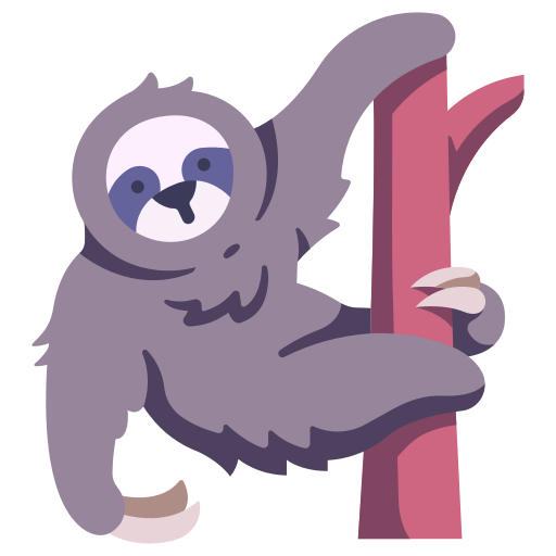 Sloth MaxIcons Flat icon