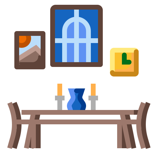 Dinning table PMICON Flat icon