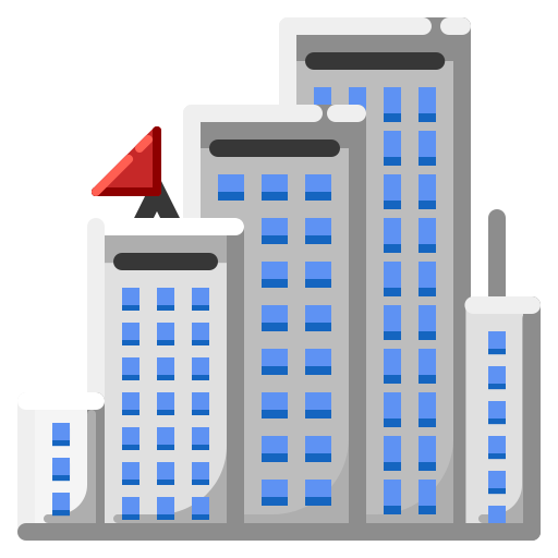 Condominium PMICON Flat icon