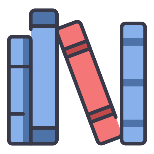 bücher MaxIcons Lineal color icon