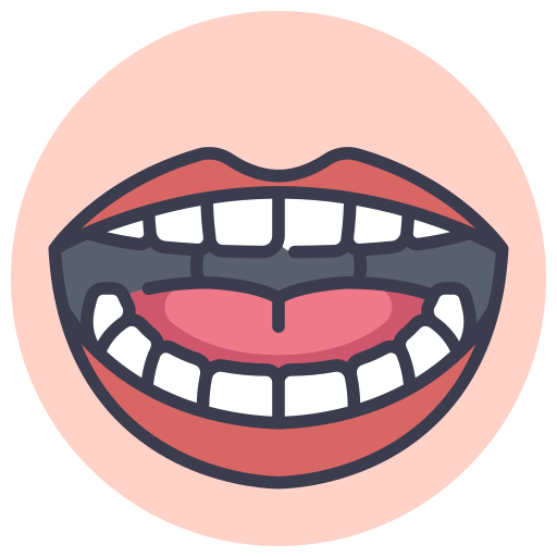 zęby MaxIcons Lineal color ikona
