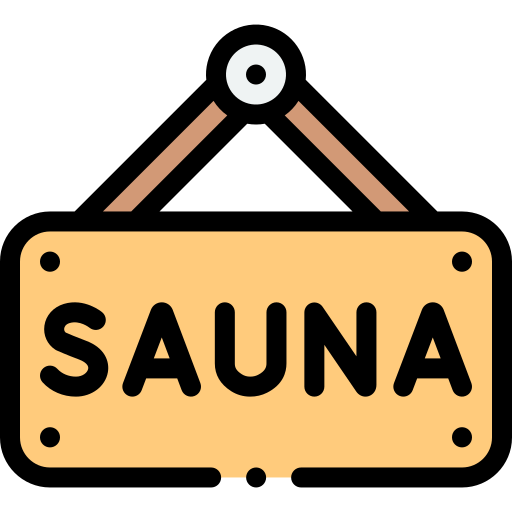 sauna Detailed Rounded Lineal color ikona