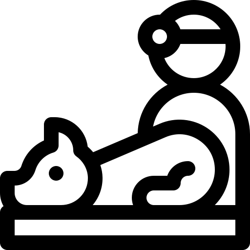 weterynaryjny Basic Rounded Lineal ikona