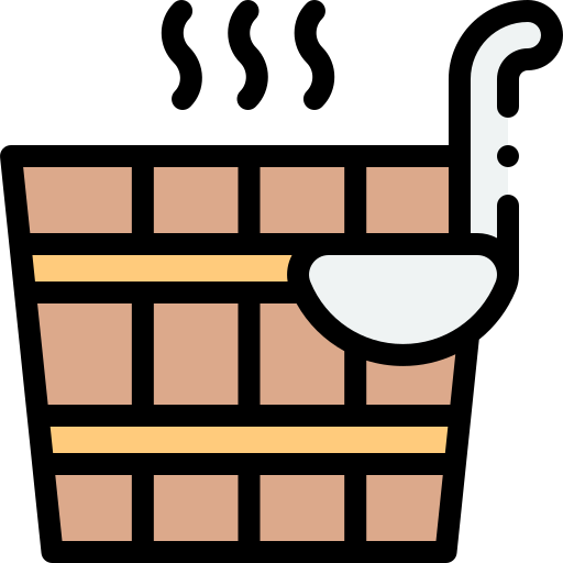 Bucket Detailed Rounded Lineal color icon