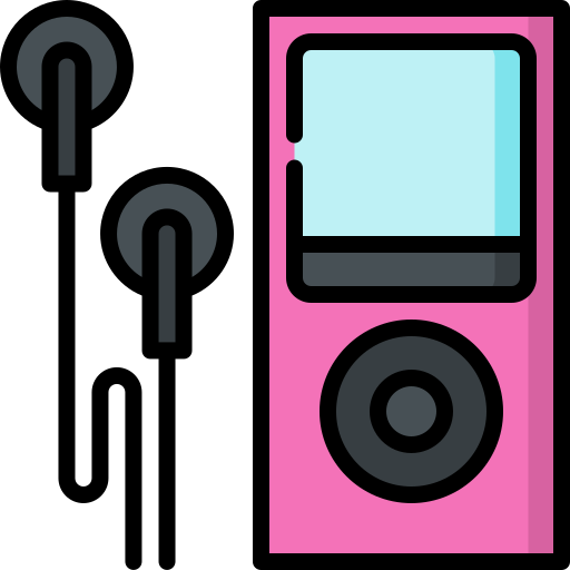 mp3 플레이어 Special Lineal color icon