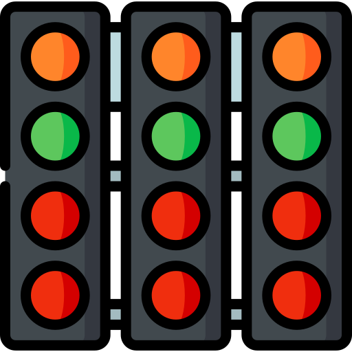 verkeerslichten Special Lineal color icoon