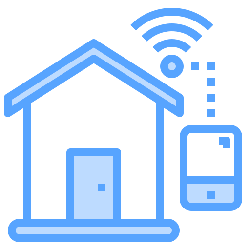 Smart home Catkuro Blue icon